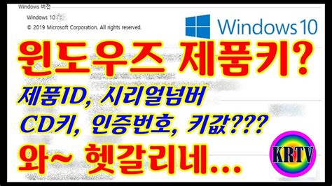 윈도우 10 제품 키 구매